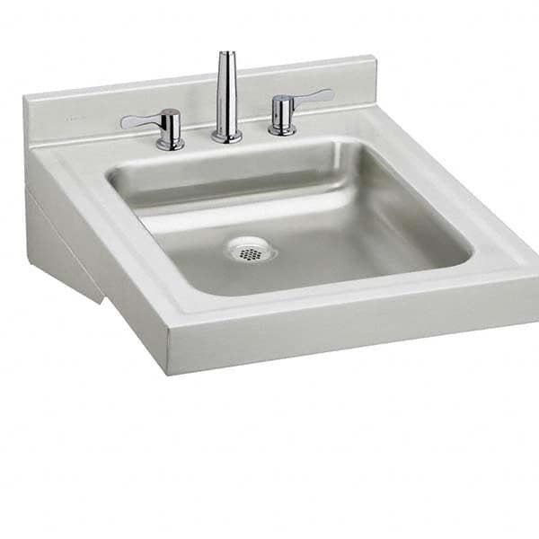 ELKAY - Stainless Steel Sinks Type: Lavatory Sink-Wall Hung Outside Length: 19 (Inch) - USA Tool & Supply