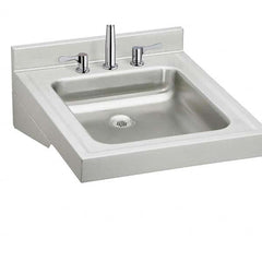 ELKAY - Stainless Steel Sinks Type: Lavatory Sink-Wall Hung Outside Length: 19 (Inch) - USA Tool & Supply