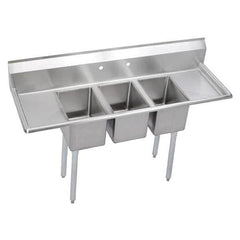 ELKAY - Stainless Steel Sinks Type: Scullery Sink Outside Length: 64 (Inch) - USA Tool & Supply