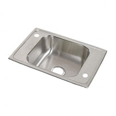 ELKAY - Stainless Steel Sinks Type: Drop In Sink Outside Length: 25 (Inch) - USA Tool & Supply