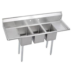 ELKAY - Stainless Steel Sinks Type: Scullery Sink Outside Length: 58 (Inch) - USA Tool & Supply