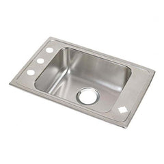 ELKAY - Stainless Steel Sinks Type: Drop In Sink Outside Length: 31 (Inch) - USA Tool & Supply