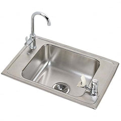 ELKAY - Stainless Steel Sinks Type: Drop In Sink Outside Length: 25 (Inch) - USA Tool & Supply