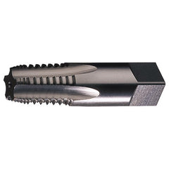 ‎1/4-18 NPT 5 Flute HSS Interrupted Thread Medium Hook Taper Taper Pipe Tap- Bright - Exact Industrial Supply