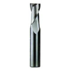 3/8 Dia. x 2-1/2 Overall Length 2-Flute Square End Solid Carbide SE End Mill-Round Shank-Center Cut-AlTiN - USA Tool & Supply