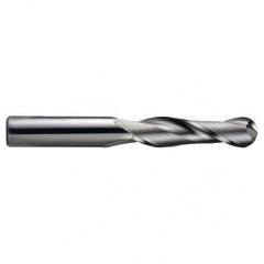3/4 Dia. x 3 Overall Length 2-Flute Square End Solid Carbide SE End Mill-Round Shank-Center Cut-AlTiN - USA Tool & Supply