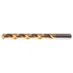 #20 RHS / RHC HSS 118 Degree Radial Point General Purpose Drill - TiN - USA Tool & Supply