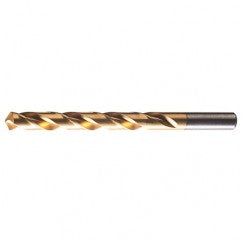 #23 RHS / RHC HSS 118 Degree Radial Point General Purpose Drill - TiN - USA Tool & Supply