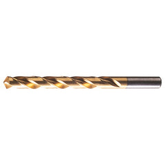 #4 RHS / RHC HSS 118 Degree Radial Point General Purpose Drill - TiN - Exact Industrial Supply