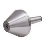 Bull Nose & Pipe Live Center MT1 Head Diameter 1.97in T.I.R. .0003 - USA Tool & Supply