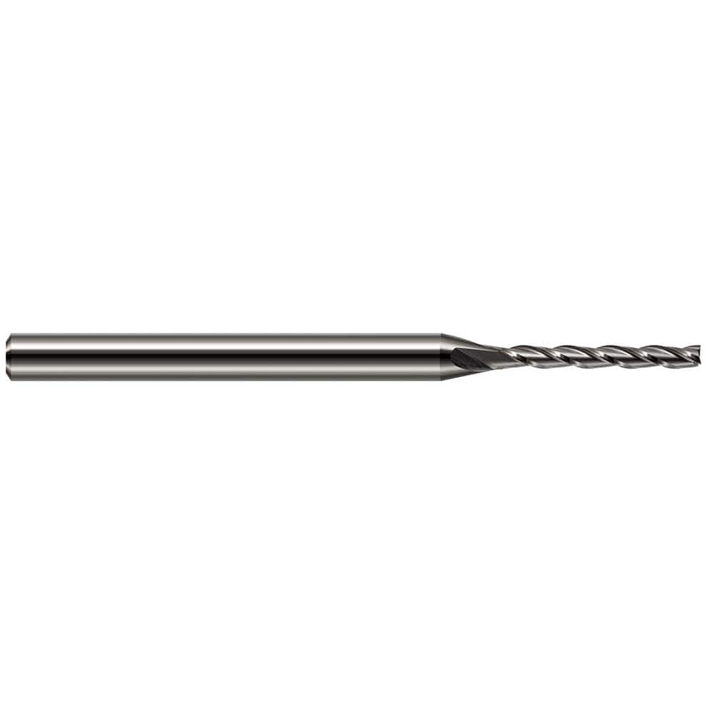 Harvey Tool - 0.07", 1/2" LOC, 1/8" Shank Diam, 2-1/2" OAL, 3 Flute Solid Carbide Square End Mill - Exact Industrial Supply