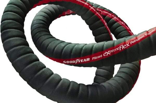 Continental ContiTech - 4" ID x 4.56" OD, 100' OAL, Pex Petroleum Transfer Hose - 150 Max Working psi, -40 to 200°F, 4" Bend Radius, Black - USA Tool & Supply