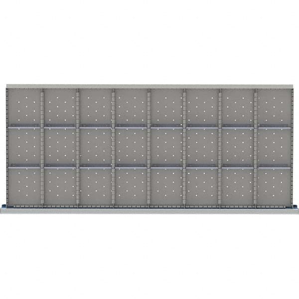 LISTA - 24-Compartment Drawer Divider Layout for 3.15" High Drawers - USA Tool & Supply