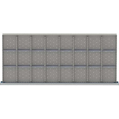 LISTA - 24-Compartment Drawer Divider Layout for 3.15" High Drawers - USA Tool & Supply