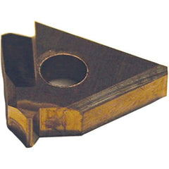 Tool-Flo - 3/8" Inscribed Circle, Triangle Grooving & Threading Shim Seat for Indexables - 0.126" Thick, YE Shim Style, Positive Rake, Left Hand, Right Hand Cut - USA Tool & Supply