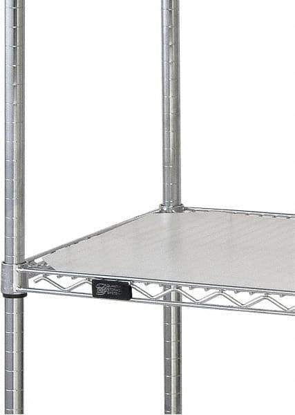 Quantum Storage - 24" Wide, Open Shelving Accessory/Component - HDPE, Polyethylene Finish, 36" Long, Use with Wire Shelving Units - USA Tool & Supply