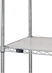 Quantum Storage - 24" Wide, Open Shelving Accessory/Component - HDPE, Polyethylene Finish, 36" Long, Use with Wire Shelving Units - USA Tool & Supply