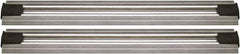 Quantum Storage - 2-1/2" Wide, Open Shelving Accessory/Component - Aluminum, Anodized Aluminum Finish, 204" Long, Use with Wire Shelving Units - USA Tool & Supply