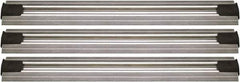 Quantum Storage - 2-1/2" Wide, Open Shelving Accessory/Component - Aluminum, Anodized Aluminum Finish, 108" Long, Use with Wire Shelving Units - USA Tool & Supply