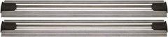 Quantum Storage - 2-1/2" Wide, Open Shelving Accessory/Component - Aluminum, Anodized Aluminum Finish, 192" Long, Use with Wire Shelving Units - USA Tool & Supply