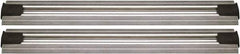 Quantum Storage - 2-1/2" Wide, Open Shelving Accessory/Component - Aluminum, Anodized Aluminum Finish, 180" Long, Use with Wire Shelving Units - USA Tool & Supply