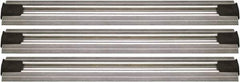 Quantum Storage - 2-1/2" Wide, Open Shelving Accessory/Component - Aluminum, Anodized Aluminum Finish, 168" Long, Use with Wire Shelving Units - USA Tool & Supply