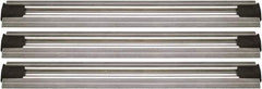 Quantum Storage - 2-1/2" Wide, Open Shelving Accessory/Component - Aluminum, Anodized Aluminum Finish, 180" Long, Use with Wire Shelving Units - USA Tool & Supply