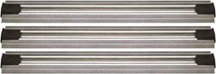 Quantum Storage - 2-1/2" Wide, Open Shelving Accessory/Component - Aluminum, Anodized Aluminum Finish, 192" Long, Use with Wire Shelving Units - USA Tool & Supply