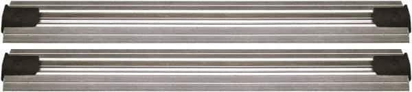 Quantum Storage - 2-1/2" Wide, Open Shelving Accessory/Component - Aluminum, Anodized Aluminum Finish, 168" Long, Use with Wire Shelving Units - USA Tool & Supply