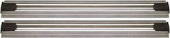 Quantum Storage - 2-1/2" Wide, Open Shelving Accessory/Component - Aluminum, Anodized Aluminum Finish, 168" Long, Use with Wire Shelving Units - USA Tool & Supply