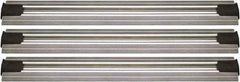 Quantum Storage - 2-1/2" Wide, Open Shelving Accessory/Component - Aluminum, Anodized Aluminum Finish, 240" Long, Use with Wire Shelving Units - USA Tool & Supply