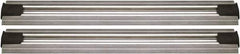 Quantum Storage - 2-1/2" Wide, Open Shelving Accessory/Component - Aluminum, Anodized Aluminum Finish, 72" Long, Use with Wire Shelving Units - USA Tool & Supply