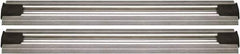 Quantum Storage - 2-1/2" Wide, Open Shelving Accessory/Component - Aluminum, Anodized Aluminum Finish, 96" Long, Use with Wire Shelving Units - USA Tool & Supply