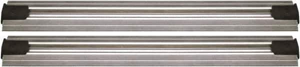 Quantum Storage - 2-1/2" Wide, Open Shelving Accessory/Component - Aluminum, Anodized Aluminum Finish, 156" Long, Use with Wire Shelving Units - USA Tool & Supply