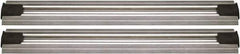 Quantum Storage - 2-1/2" Wide, Open Shelving Accessory/Component - Aluminum, Anodized Aluminum Finish, 156" Long, Use with Wire Shelving Units - USA Tool & Supply