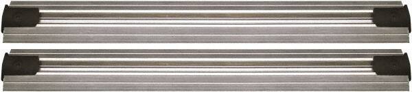 Quantum Storage - 2-1/2" Wide, Open Shelving Accessory/Component - Aluminum, Anodized Aluminum Finish, 132" Long, Use with Wire Shelving Units - USA Tool & Supply