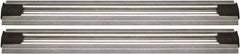 Quantum Storage - 2-1/2" Wide, Open Shelving Accessory/Component - Aluminum, Anodized Aluminum Finish, 120" Long, Use with Wire Shelving Units - USA Tool & Supply