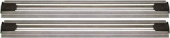Quantum Storage - 2-1/2" Wide, Open Shelving Accessory/Component - Aluminum, Anodized Aluminum Finish, 228" Long, Use with Wire Shelving Units - USA Tool & Supply