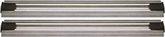Quantum Storage - 2-1/2" Wide, Open Shelving Accessory/Component - Aluminum, Anodized Aluminum Finish, 216" Long, Use with Wire Shelving Units - USA Tool & Supply