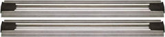 Quantum Storage - 2-1/2" Wide, Open Shelving Accessory/Component - Aluminum, Anodized Aluminum Finish, 240" Long, Use with Wire Shelving Units - USA Tool & Supply
