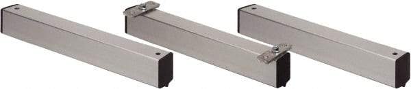 Quantum Storage - 2" Wide, Open Shelving Accessory/Component - Aluminum, Anodized Aluminum Finish, 21" Long, Use with Wire Shelving Units - USA Tool & Supply