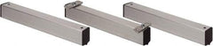 Quantum Storage - 2" Wide, Open Shelving Accessory/Component - Aluminum, Anodized Aluminum Finish, 21" Long, Use with Wire Shelving Units - USA Tool & Supply