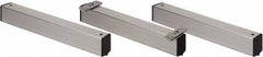 Quantum Storage - 2" Wide, Open Shelving Accessory/Component - Aluminum, Anodized Aluminum Finish, 36" Long, Use with Wire Shelving Units - USA Tool & Supply