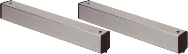 Quantum Storage - 2" Wide, Open Shelving Accessory/Component - Aluminum, Anodized Aluminum Finish, 18" Long, Use with Wire Shelving Units - USA Tool & Supply