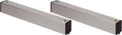 Quantum Storage - 2" Wide, Open Shelving Accessory/Component - Aluminum, Anodized Aluminum Finish, 24" Long, Use with Wire Shelving Units - USA Tool & Supply