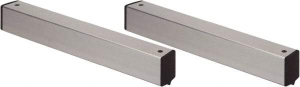 Quantum Storage - 2" Wide, Open Shelving Accessory/Component - Aluminum, Anodized Aluminum Finish, 36" Long, Use with Wire Shelving Units - USA Tool & Supply