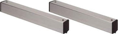 Quantum Storage - 2" Wide, Open Shelving Accessory/Component - Aluminum, Anodized Aluminum Finish, 36" Long, Use with Wire Shelving Units - USA Tool & Supply