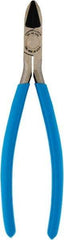 Channellock - 7-1/2" OAL, 10-20 AWG Capacity, Flush Cutter - 0.91" Jaw Length, PVC Handle - USA Tool & Supply