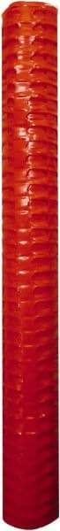 Tenax - 100' Long x 4' High, Orange Temporary Warning Barrier Fence - 1-3/4" x 1-3/4" Mesh - USA Tool & Supply