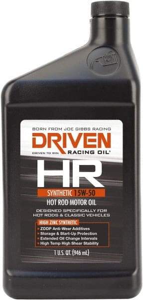 Joe Gibbs Driven Racing Oil - 1 Quart Synthetic Engine Oil - Grade 15W-30 - USA Tool & Supply